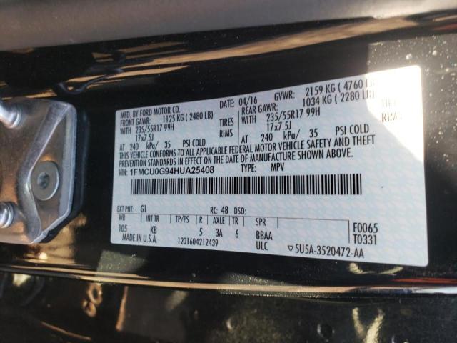 Photo 12 VIN: 1FMCU0G94HUA25408 - FORD ESCAPE SE 