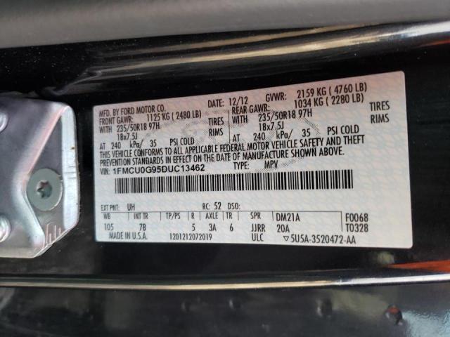 Photo 9 VIN: 1FMCU0G95DUC13462 - FORD ESCAPE SE 