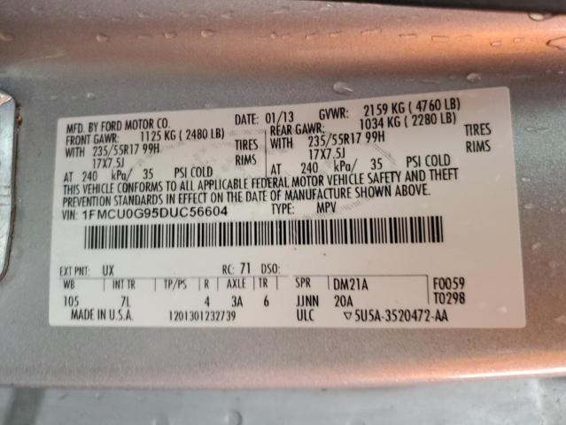 Photo 9 VIN: 1FMCU0G95DUC56604 - FORD ESCAPE SE 