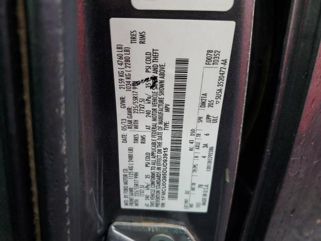 Photo 11 VIN: 1FMCU0G95DUD93915 - FORD ESCAPE SE 