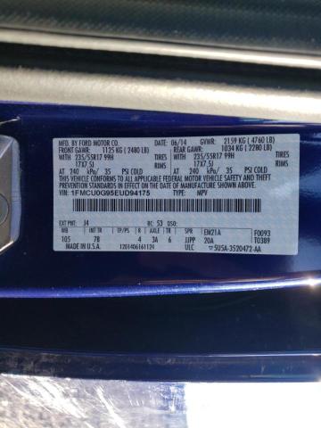 Photo 9 VIN: 1FMCU0G95EUD94175 - FORD ESCAPE SE 