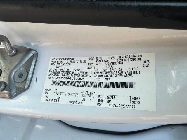 Photo 9 VIN: 1FMCU0G96GUB00625 - FORD ESCAPE SE 