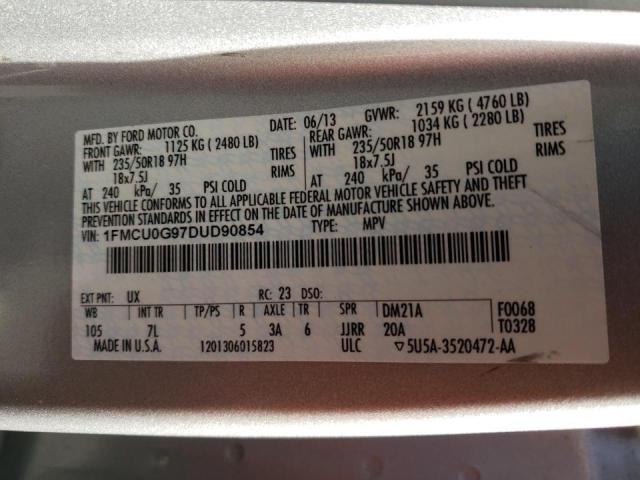 Photo 9 VIN: 1FMCU0G97DUD90854 - FORD ESCAPE SE 