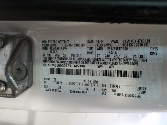 Photo 9 VIN: 1FMCU0G97EUD45396 - FORD ESCAPE SE 