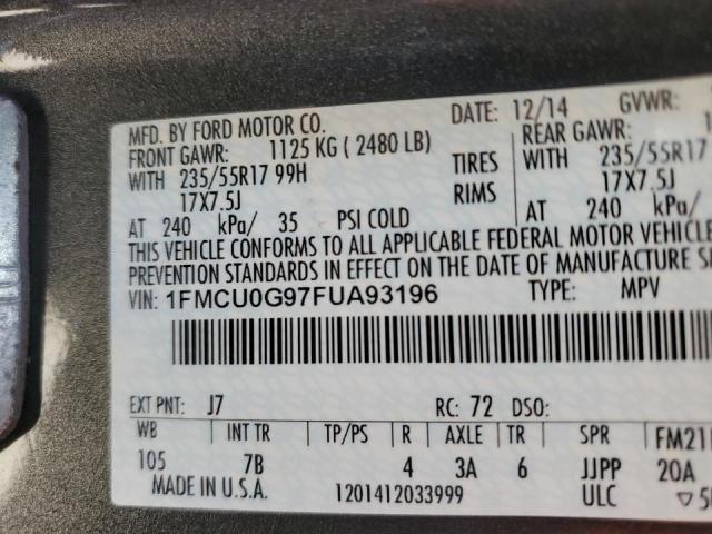 Photo 13 VIN: 1FMCU0G97FUA93196 - FORD ESCAPE 