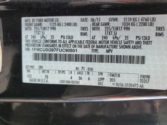 Photo 13 VIN: 1FMCU0G97FUC90501 - FORD ESCAPE SE 