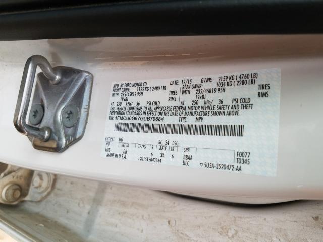 Photo 9 VIN: 1FMCU0G97GUB79884 - FORD ESCAPE SE 