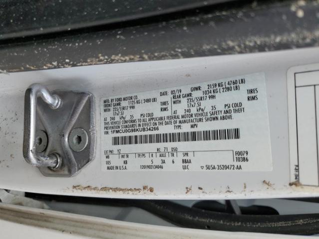 Photo 9 VIN: 1FMCU0G98KUB34266 - FORD ESCAPE SE 