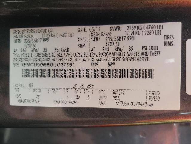 Photo 9 VIN: 1FMCU0G99DUD67561 - FORD ESCAPE SE 