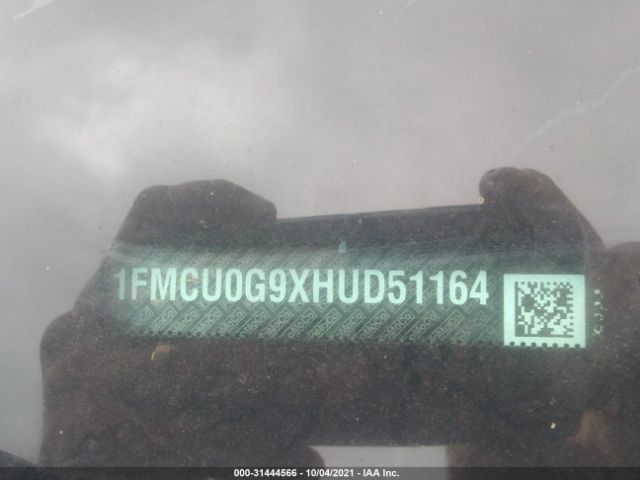 Photo 8 VIN: 1FMCU0G9XHUD51164 - FORD ESCAPE 