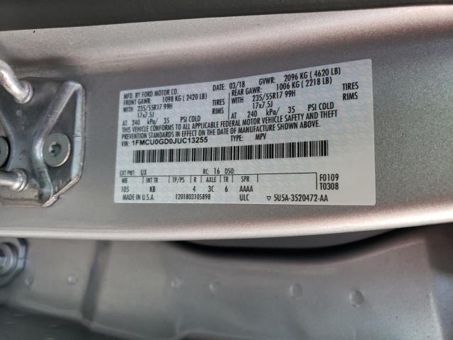 Photo 12 VIN: 1FMCU0GD0JUC13255 - FORD ESCAPE 