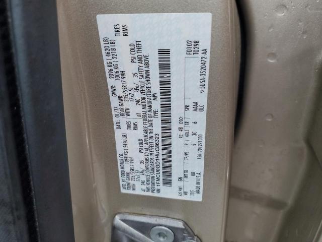 Photo 12 VIN: 1FMCU0GD1HUC86323 - FORD ESCAPE SE 