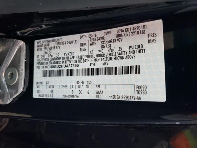 Photo 12 VIN: 1FMCU0GD2HUA37366 - FORD ESCAPE 