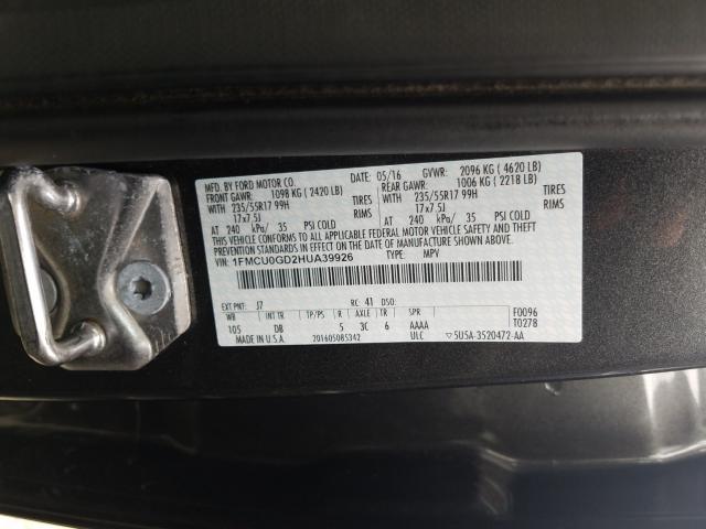 Photo 9 VIN: 1FMCU0GD2HUA39926 - FORD ESCAPE SE 