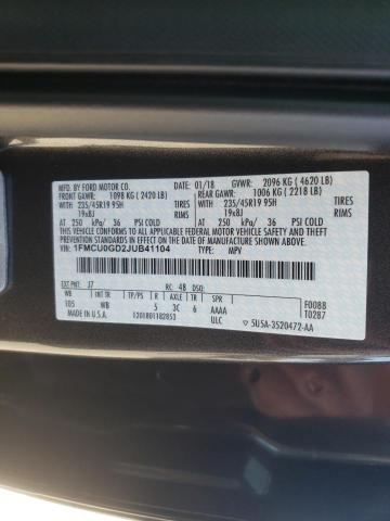 Photo 9 VIN: 1FMCU0GD2JUB41104 - FORD ESCAPE SE 