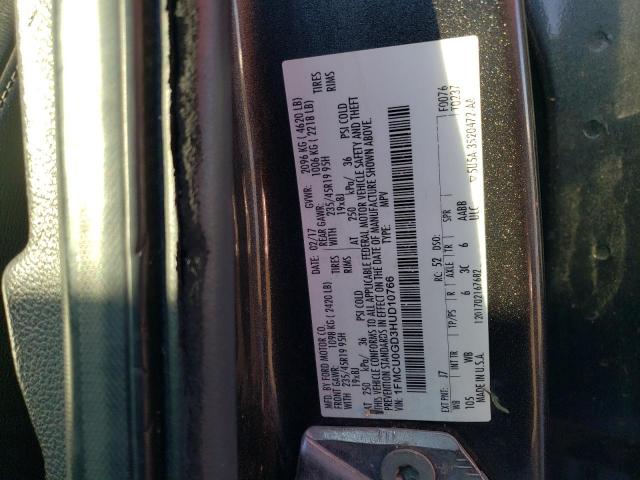 Photo 12 VIN: 1FMCU0GD3HUD10766 - FORD ESCAPE SE 