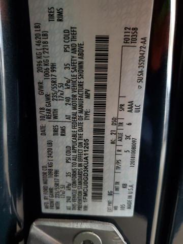 Photo 13 VIN: 1FMCU0GD3KUA11205 - FORD ESCAPE SE 