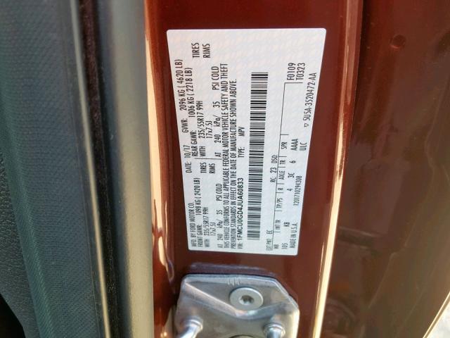 Photo 9 VIN: 1FMCU0GD4JUA60833 - FORD ESCAPE SE 