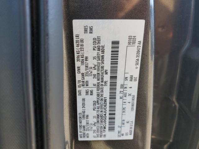 Photo 12 VIN: 1FMCU0GD4JUC62961 - FORD ESCAPE SE 