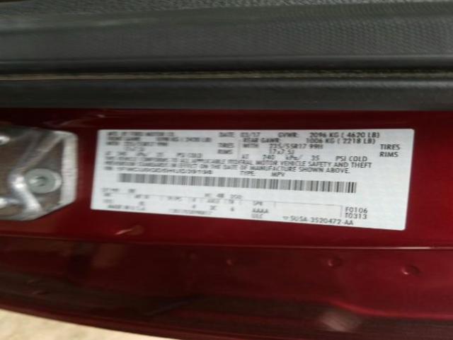 Photo 9 VIN: 1FMCU0GD5HUD39198 - FORD ESCAPE SE 