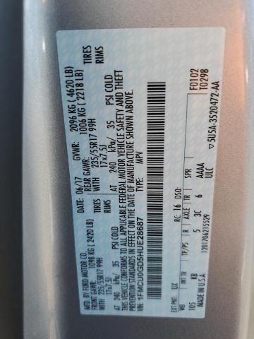 Photo 12 VIN: 1FMCU0GD5HUE28687 - FORD ESCAPE SE 