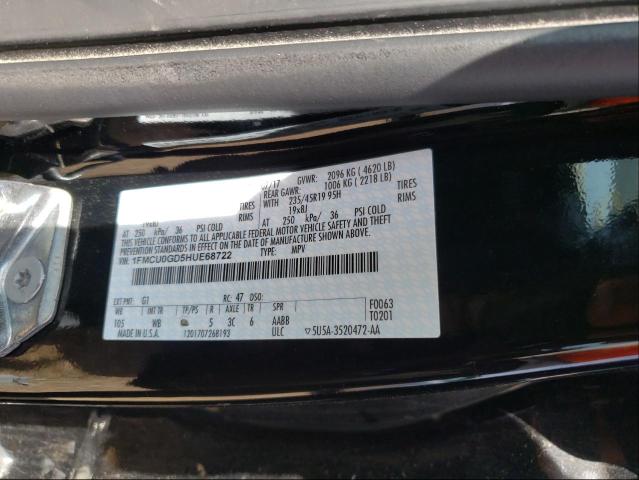 Photo 9 VIN: 1FMCU0GD5HUE68722 - FORD ESCAPE SE 