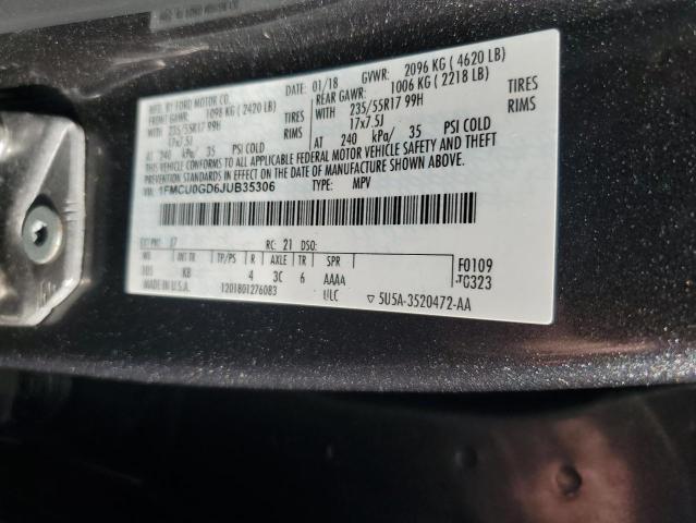 Photo 11 VIN: 1FMCU0GD6JUB35306 - FORD ESCAPE 