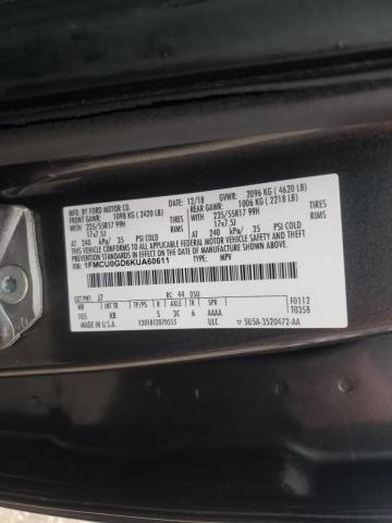 Photo 9 VIN: 1FMCU0GD6KUA60611 - FORD ESCAPE SE 