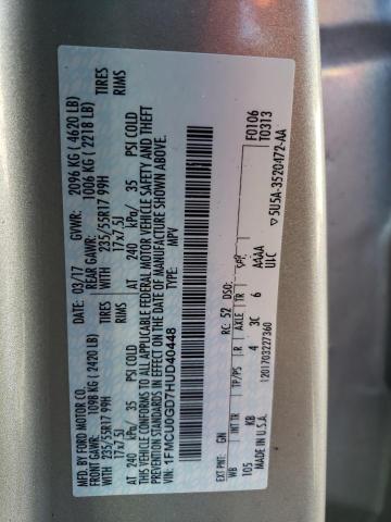 Photo 12 VIN: 1FMCU0GD7HUD40448 - FORD ESCAPE 