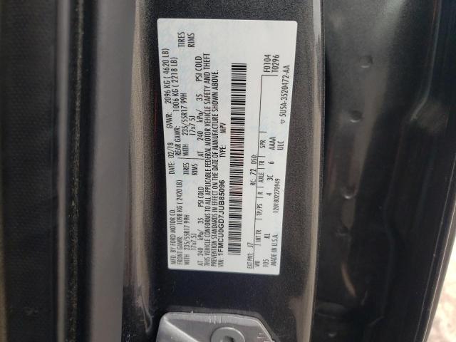 Photo 12 VIN: 1FMCU0GD7JUB85096 - FORD ESCAPE SE 