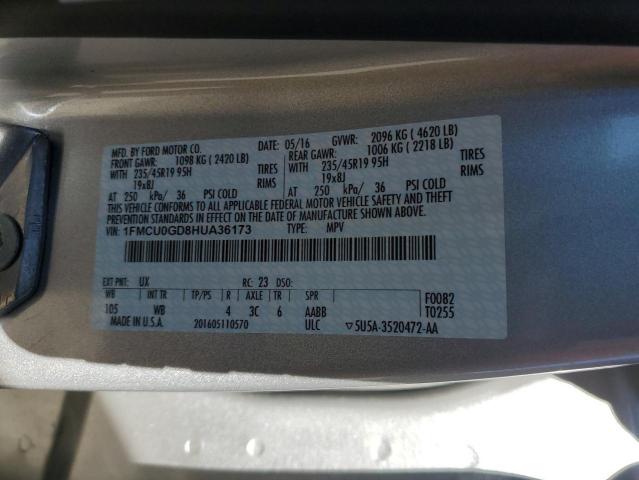 Photo 11 VIN: 1FMCU0GD8HUA36173 - FORD ESCAPE SE 