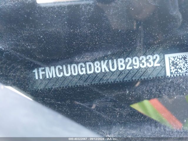 Photo 8 VIN: 1FMCU0GD8KUB29332 - FORD ESCAPE 