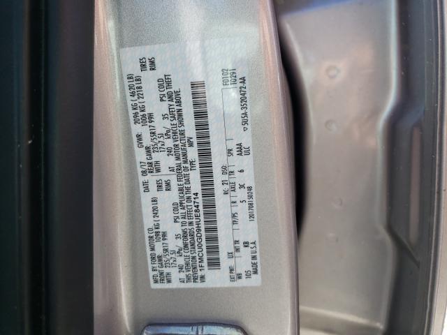 Photo 9 VIN: 1FMCU0GD9HUE84714 - FORD ESCAPE SE 