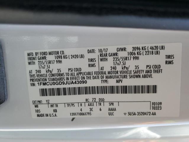 Photo 11 VIN: 1FMCU0GD9JUA43090 - FORD ESCAPE SE 