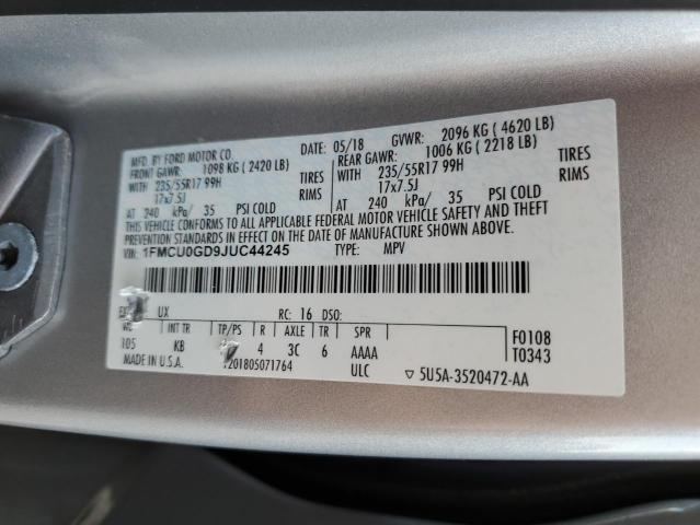 Photo 11 VIN: 1FMCU0GD9JUC44245 - FORD ESCAPE 