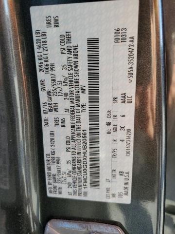 Photo 12 VIN: 1FMCU0GDXHUB20561 - FORD ESCAPE 