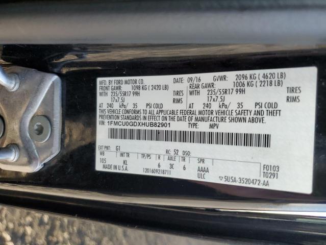 Photo 11 VIN: 1FMCU0GDXHUB82901 - FORD ESCAPE 