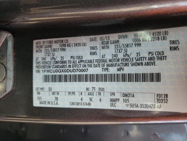 Photo 9 VIN: 1FMCU0GX0DUD70007 - FORD ESCAPE SE 