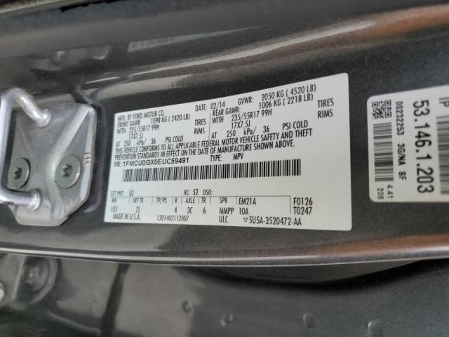 Photo 12 VIN: 1FMCU0GX0EUC59491 - FORD ESCAPE SE 