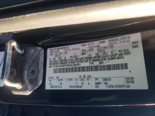 Photo 9 VIN: 1FMCU0GX1DUC24361 - FORD ESCAPE SE 