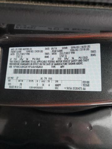 Photo 9 VIN: 1FMCU0GX1FUA18203 - FORD ESCAPE SE 