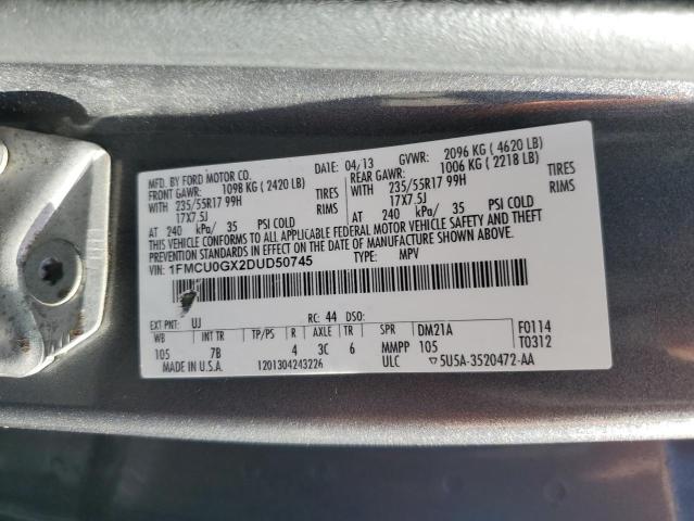 Photo 12 VIN: 1FMCU0GX2DUD50745 - FORD ESCAPE 