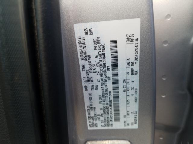 Photo 9 VIN: 1FMCU0GX2EUB71560 - FORD ESCAPE SE 