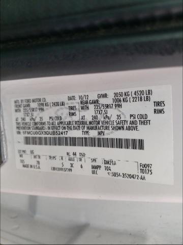 Photo 9 VIN: 1FMCU0GX3DUB52417 - FORD ESCAPE SE 