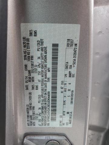 Photo 12 VIN: 1FMCU0GX3EUD64459 - FORD ESCAPE SE 