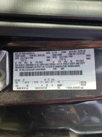 Photo 9 VIN: 1FMCU0GX4FUA63099 - FORD ESCAPE SE 