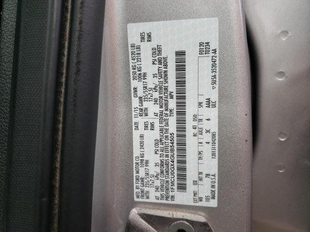 Photo 12 VIN: 1FMCU0GX4GUB54505 - FORD ESCAPE SE 