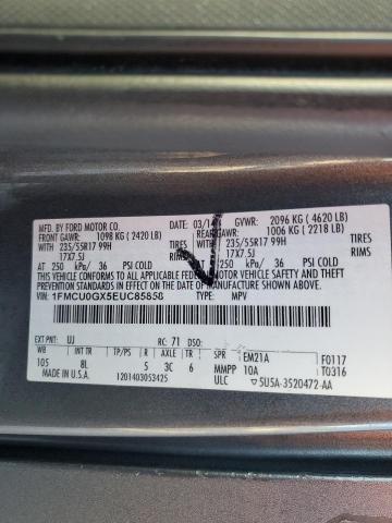 Photo 12 VIN: 1FMCU0GX5EUC85858 - FORD ESCAPE SE 