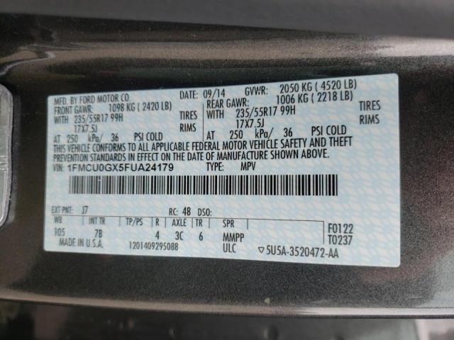 Photo 9 VIN: 1FMCU0GX5FUA24179 - FORD ESCAPE SE 