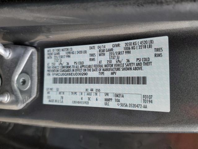 Photo 12 VIN: 1FMCU0GX6EUD30290 - FORD ESCAPE SE 